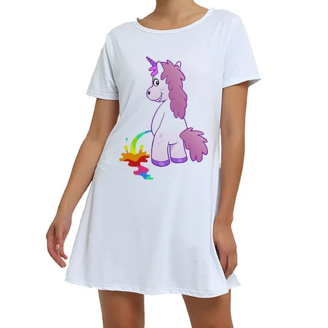 White Unicorn Sleepwear