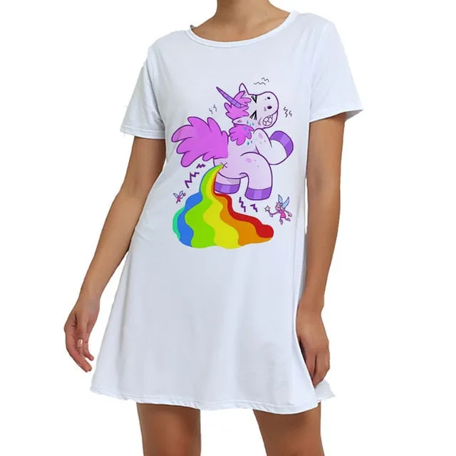 White Unicorn Sleepwear