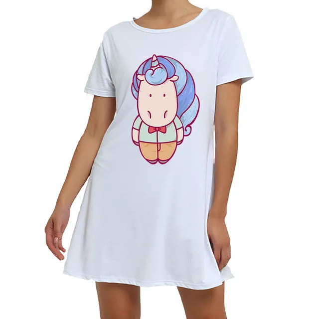 White Unicorn Sleepwear