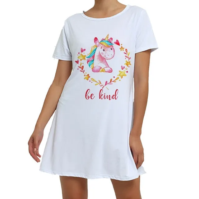 White Unicorn Sleepwear