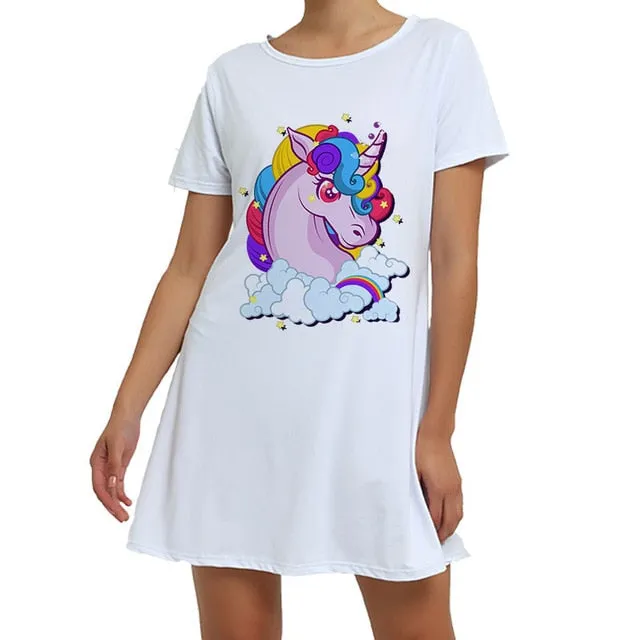 White Unicorn Sleepwear