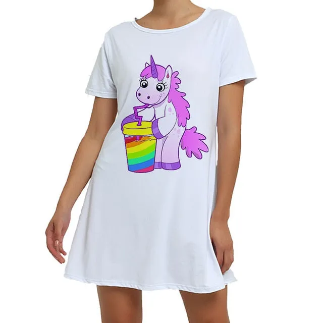 White Unicorn Sleepwear