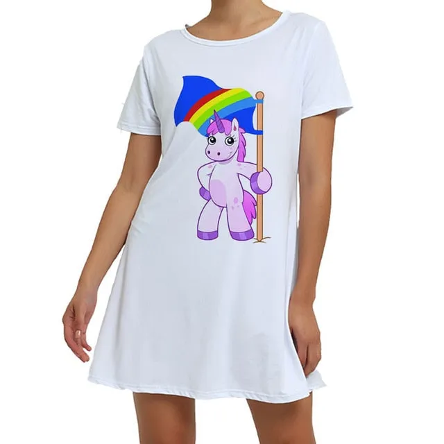 White Unicorn Sleepwear