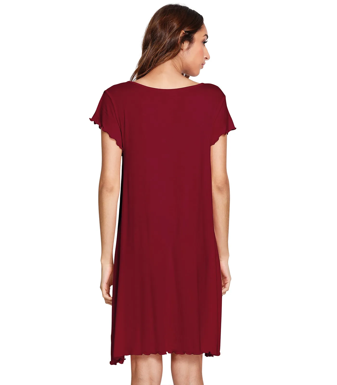 WiWi Women's Bamboo Night Shirt Soft Sleep Shirts