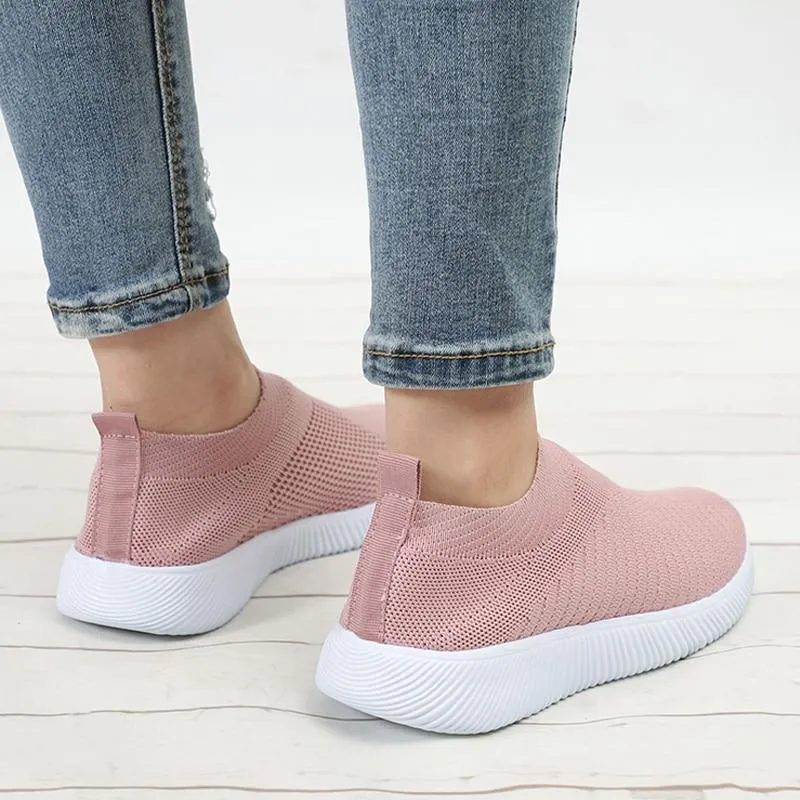 Women Flats Comfort Women Shoes Knitting Breathable Mesh Women's Loafers