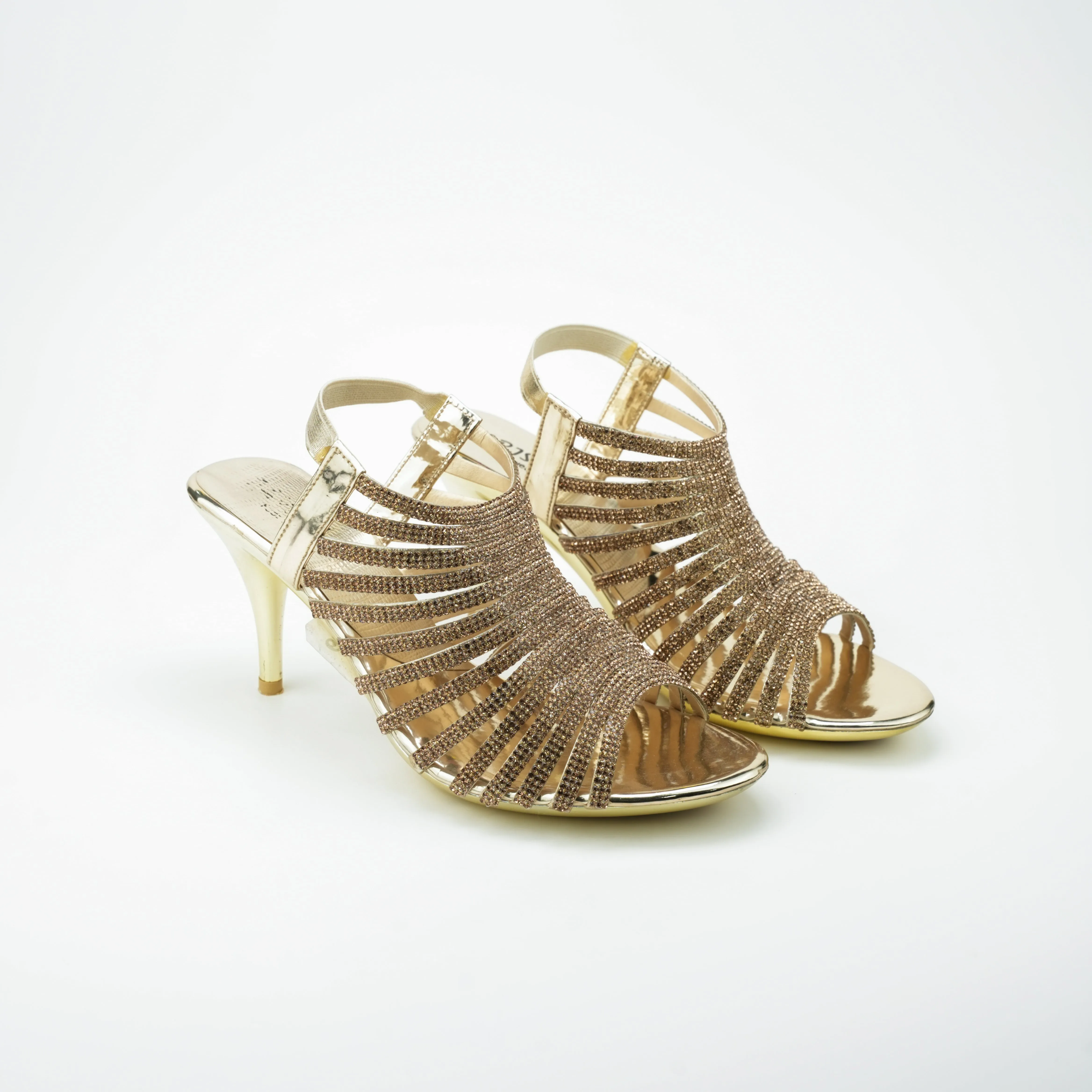 WOMEN HEELS SANDAL (GOLDEN)