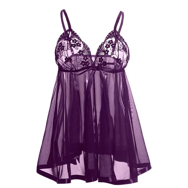 Women Nightwear  Nightgown Large Size Sling  Female Sleepwear Night Dress