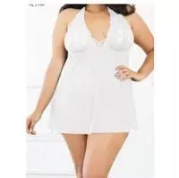 Women Sexy Charming  Sleepwear Underwear  Lace  Nightgown Big Size Dress