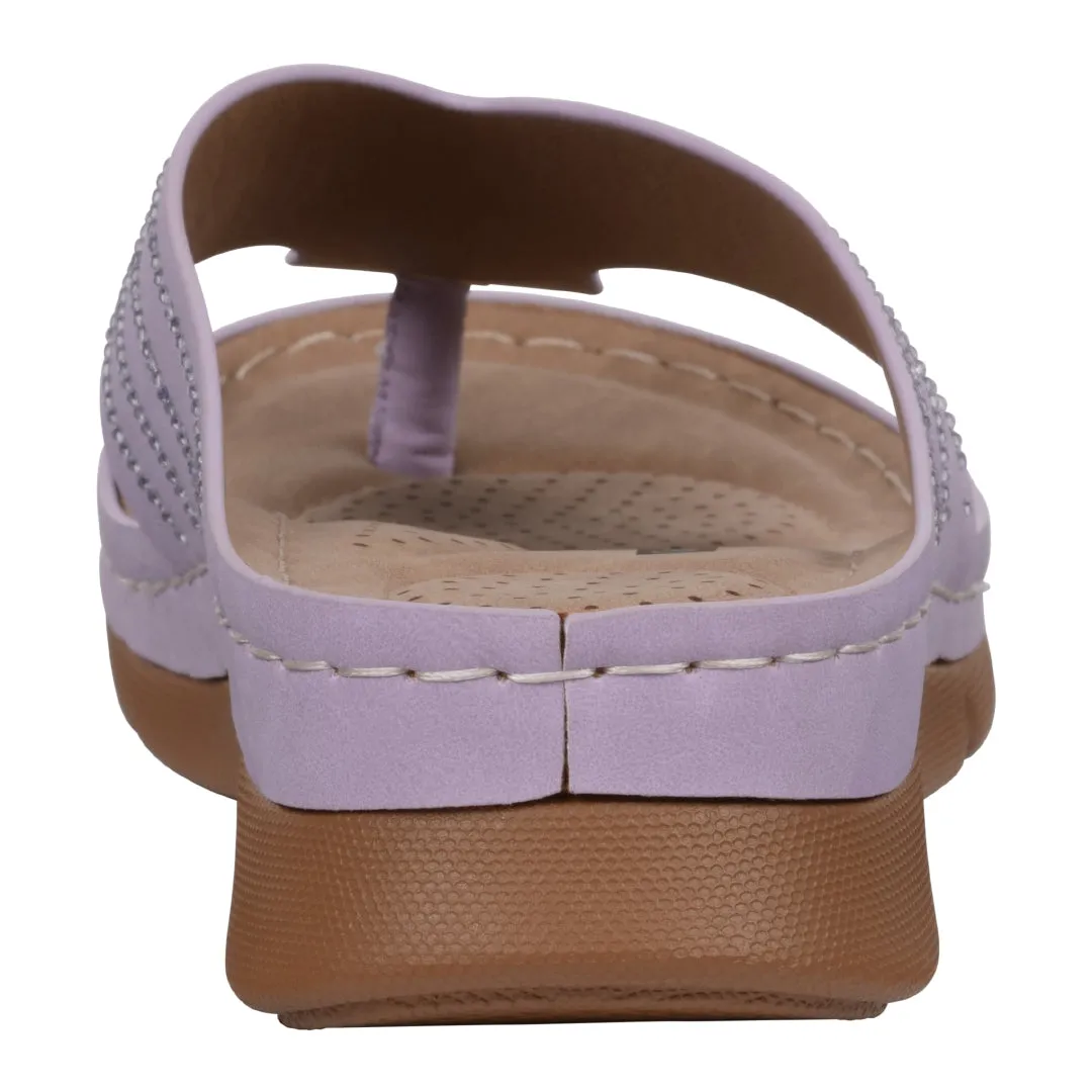 Women's Amari Flower Thong Flat Comfort Sandals