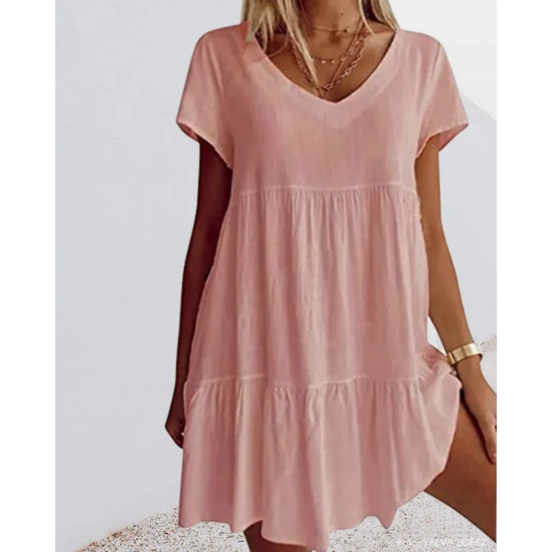 Women's Casual Summer Smock Dress | Mini