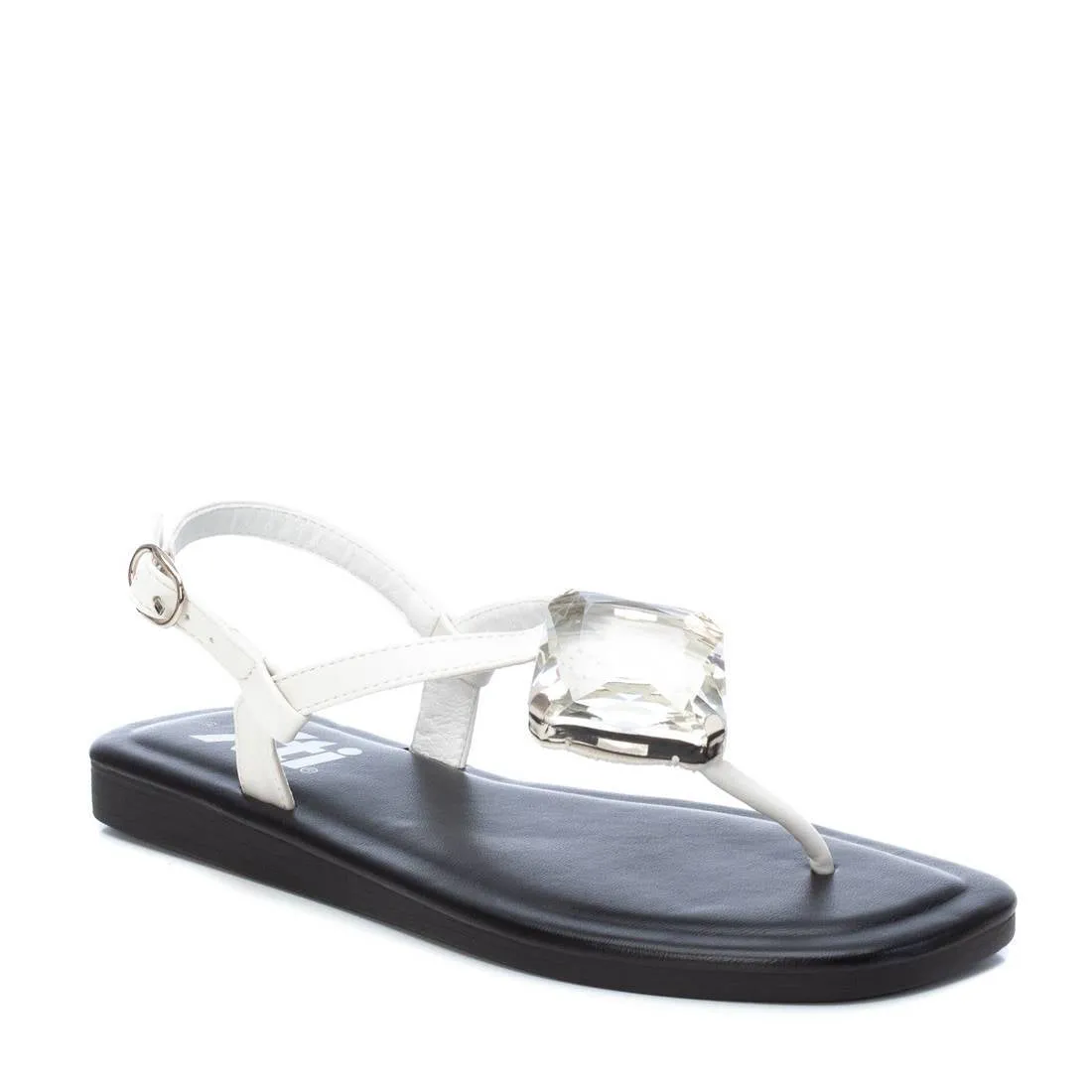 Women's Flat Sandals By XTI_45577_White