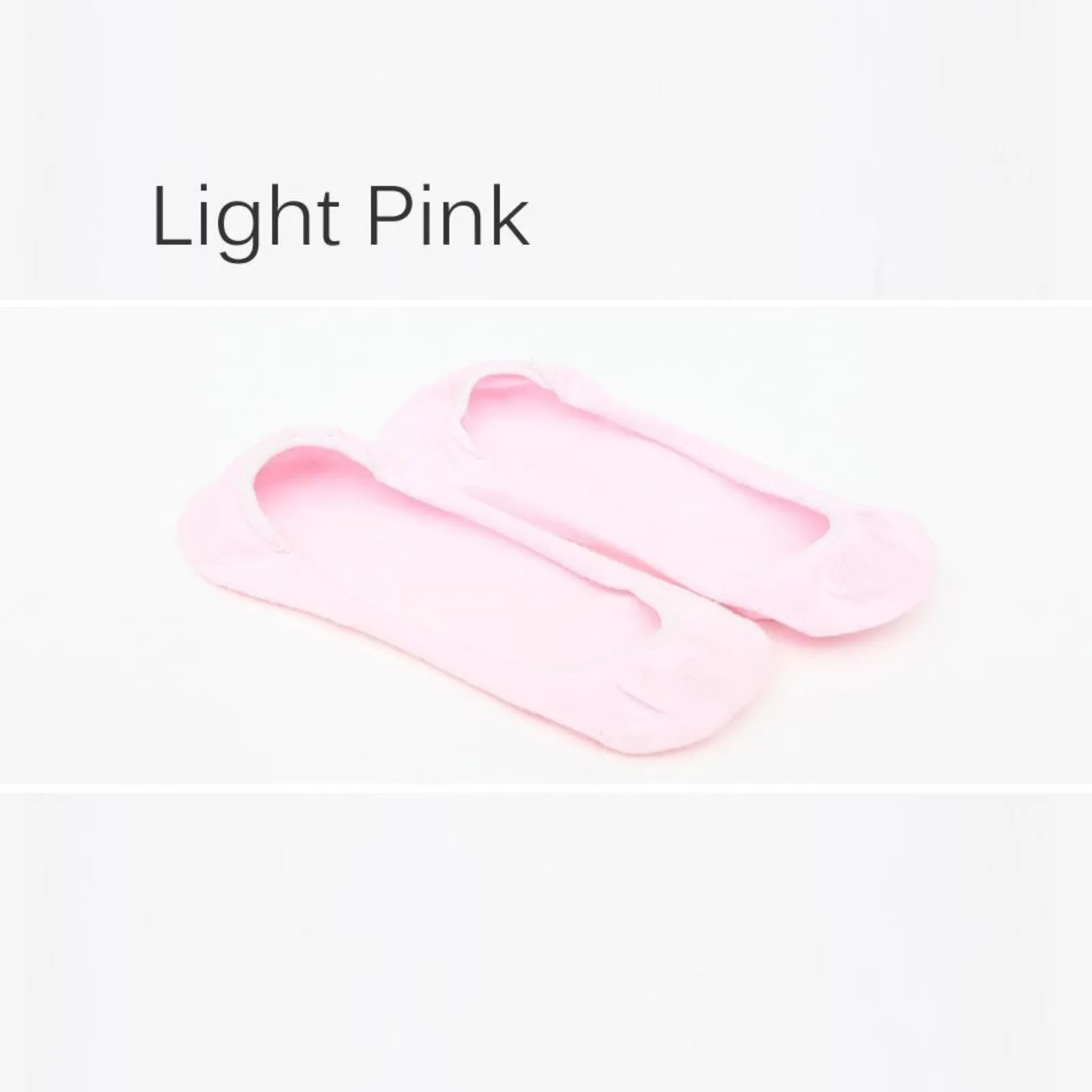 Womens No Show Cotton Socks Ladies Invisible Boat Socks Black Pink Gray