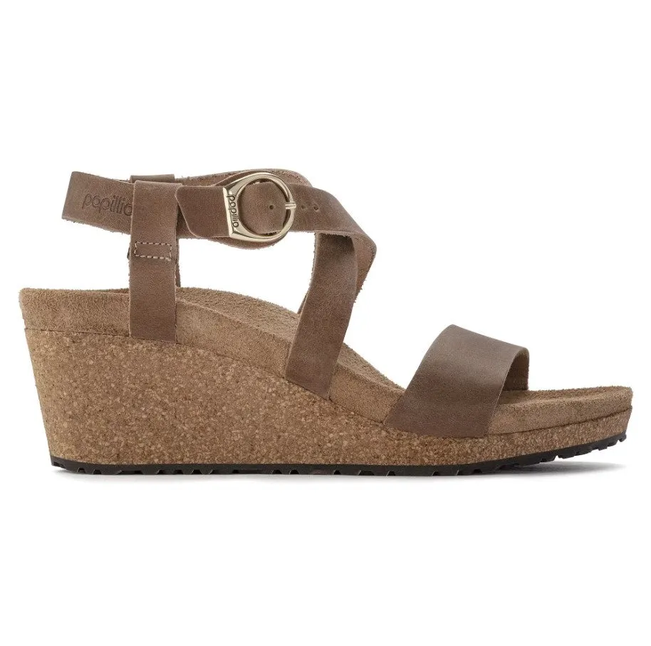 Women's Papillio Sibyl Ring-Buckle 1023523 Color: Oiled Leather  Cognac