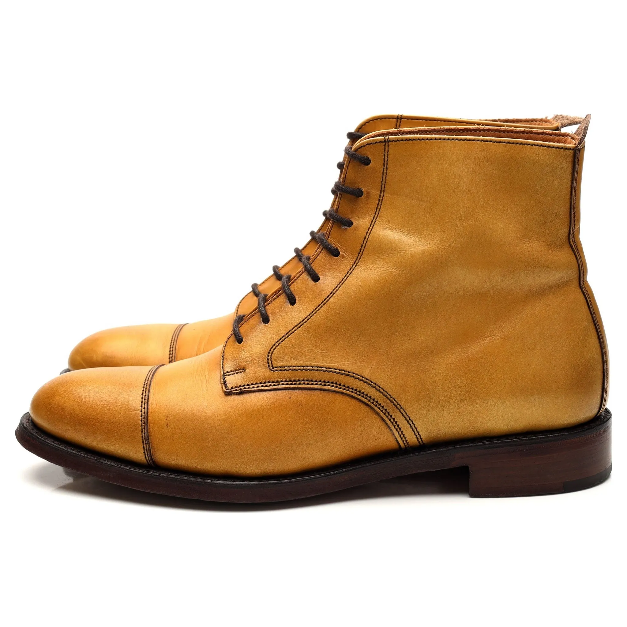 Women's 'Sadie' Light Tan Leather Boots UK 5 D
