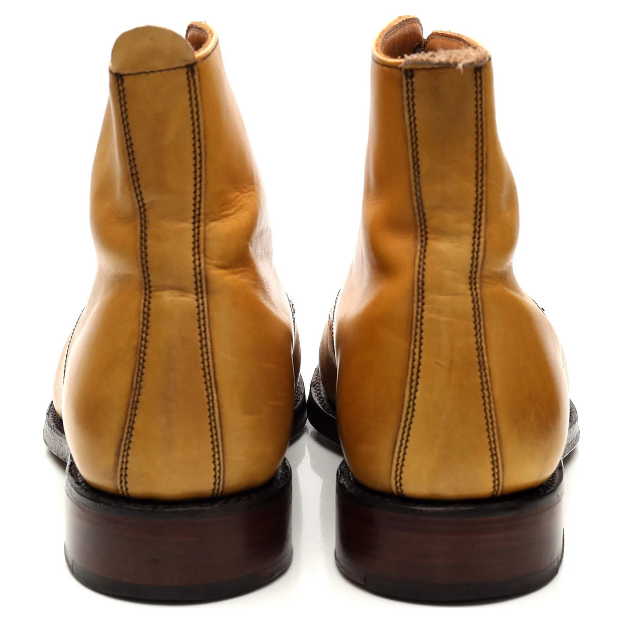 Women's 'Sadie' Light Tan Leather Boots UK 5 D