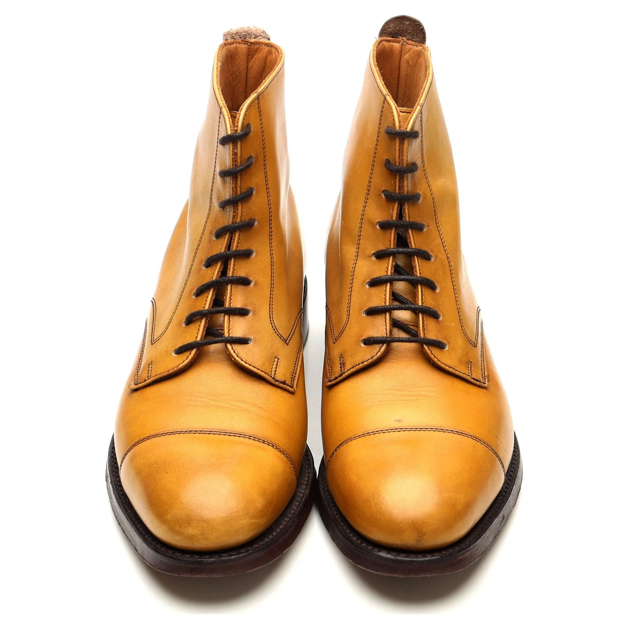 Women's 'Sadie' Light Tan Leather Boots UK 5 D