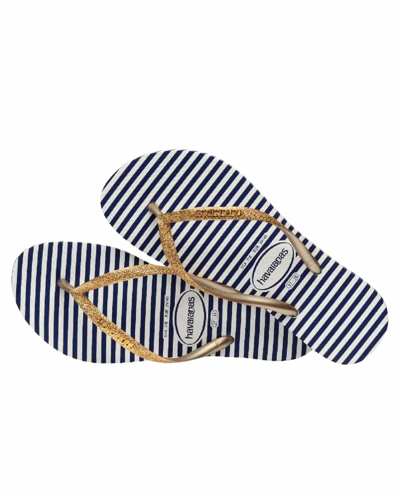 Womens Slim Glitter Stripes