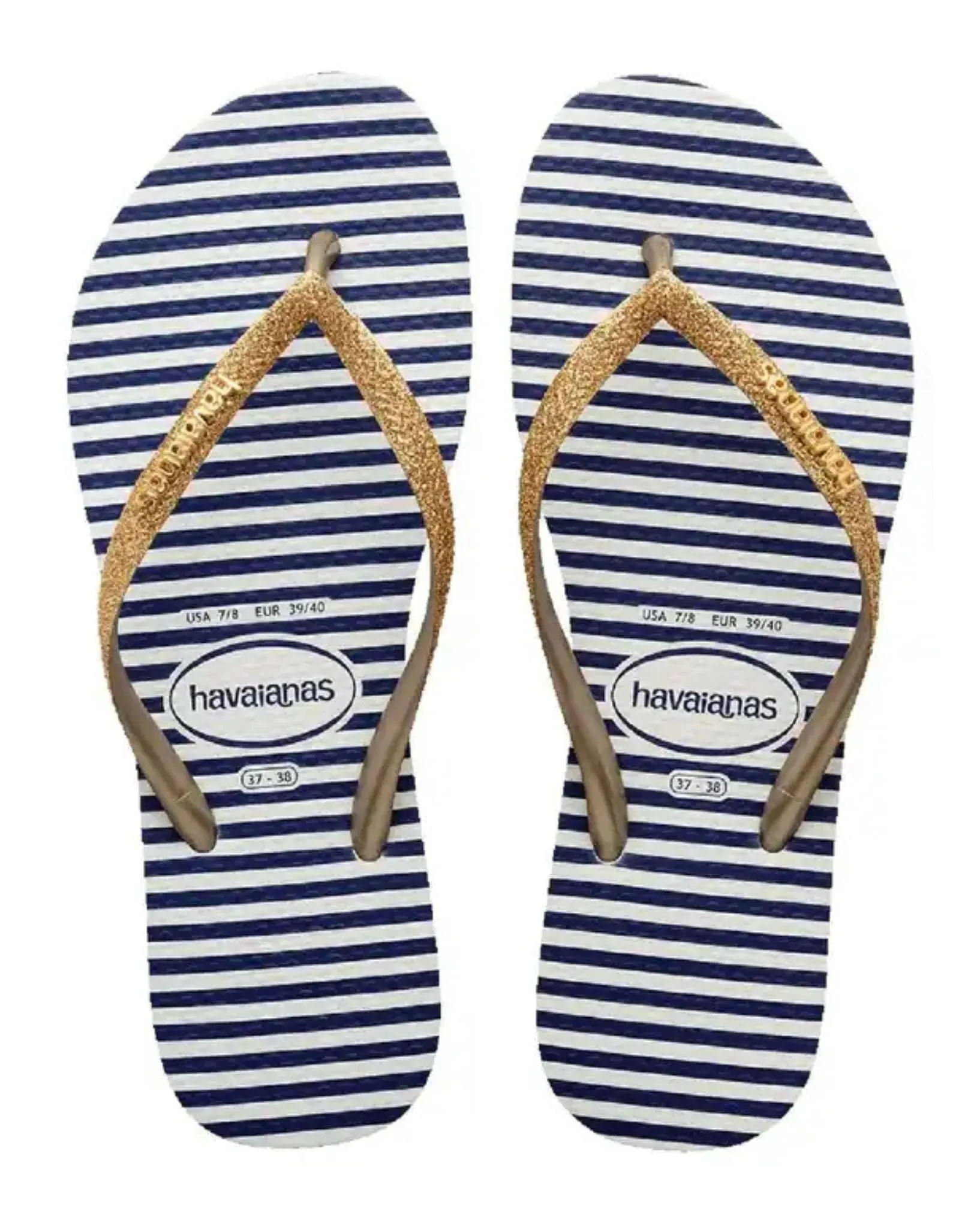 Womens Slim Glitter Stripes