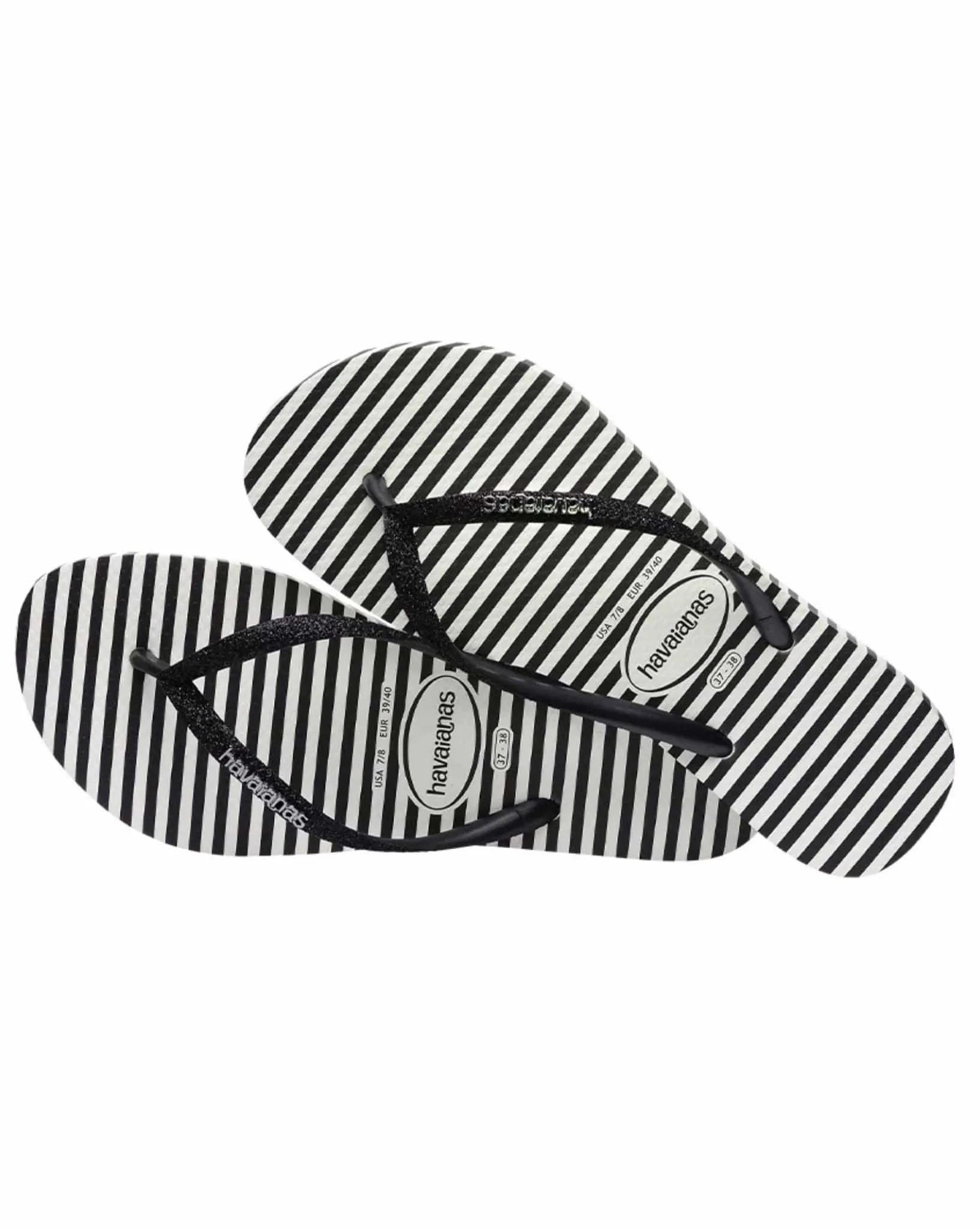 Womens Slim Glitter Stripes