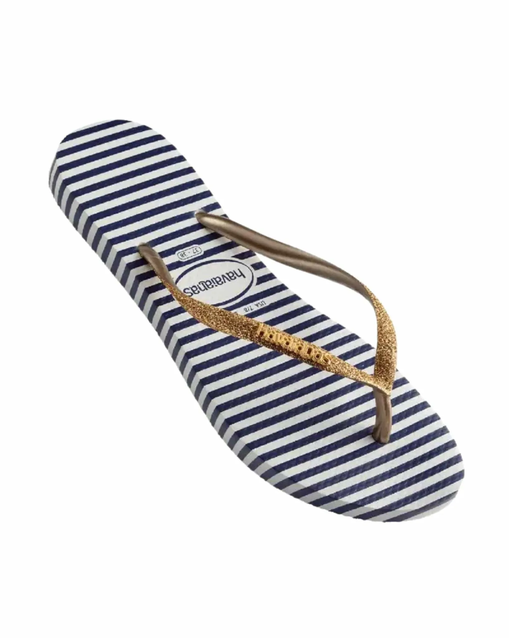 Womens Slim Glitter Stripes