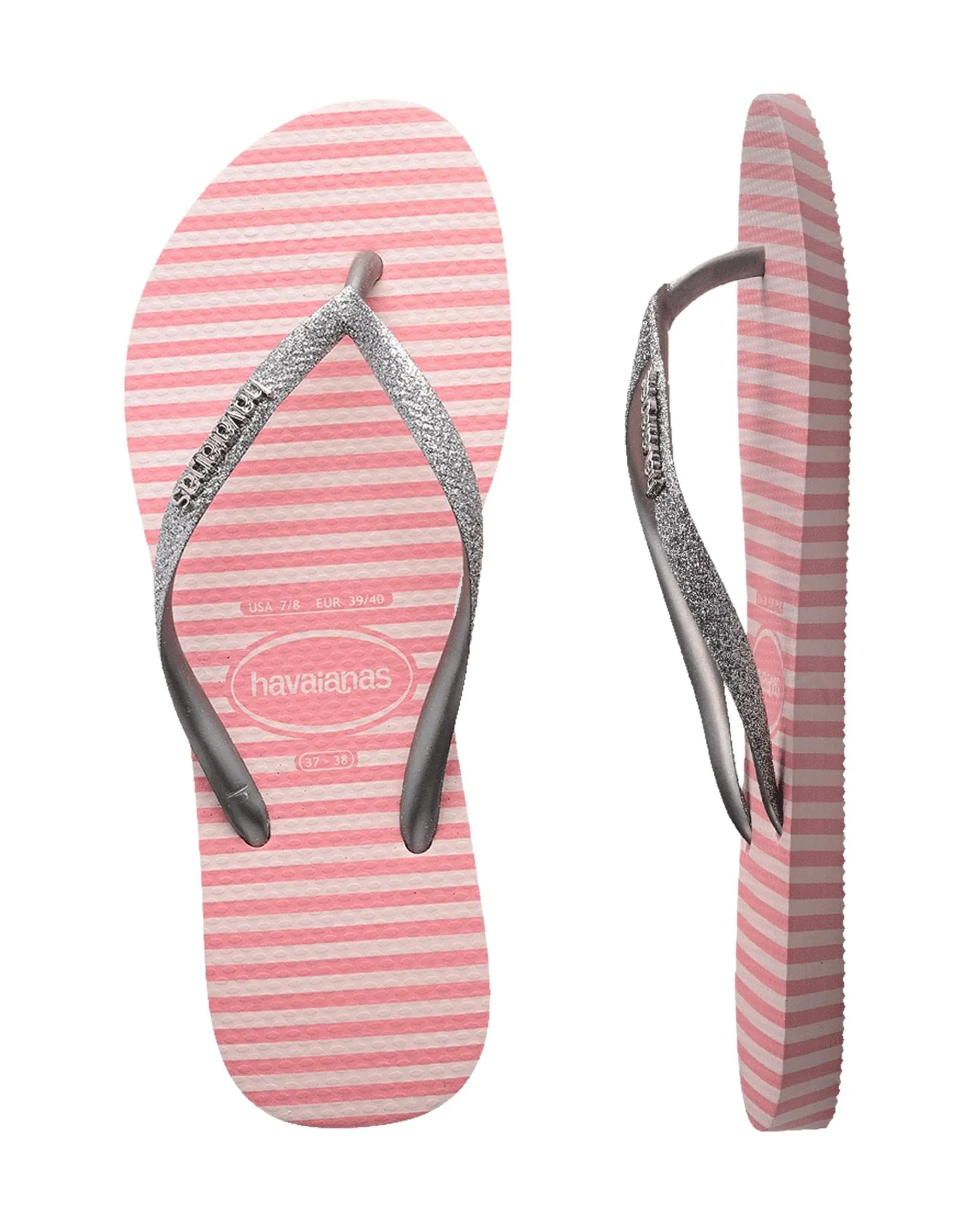 Womens Slim Glitter Stripes