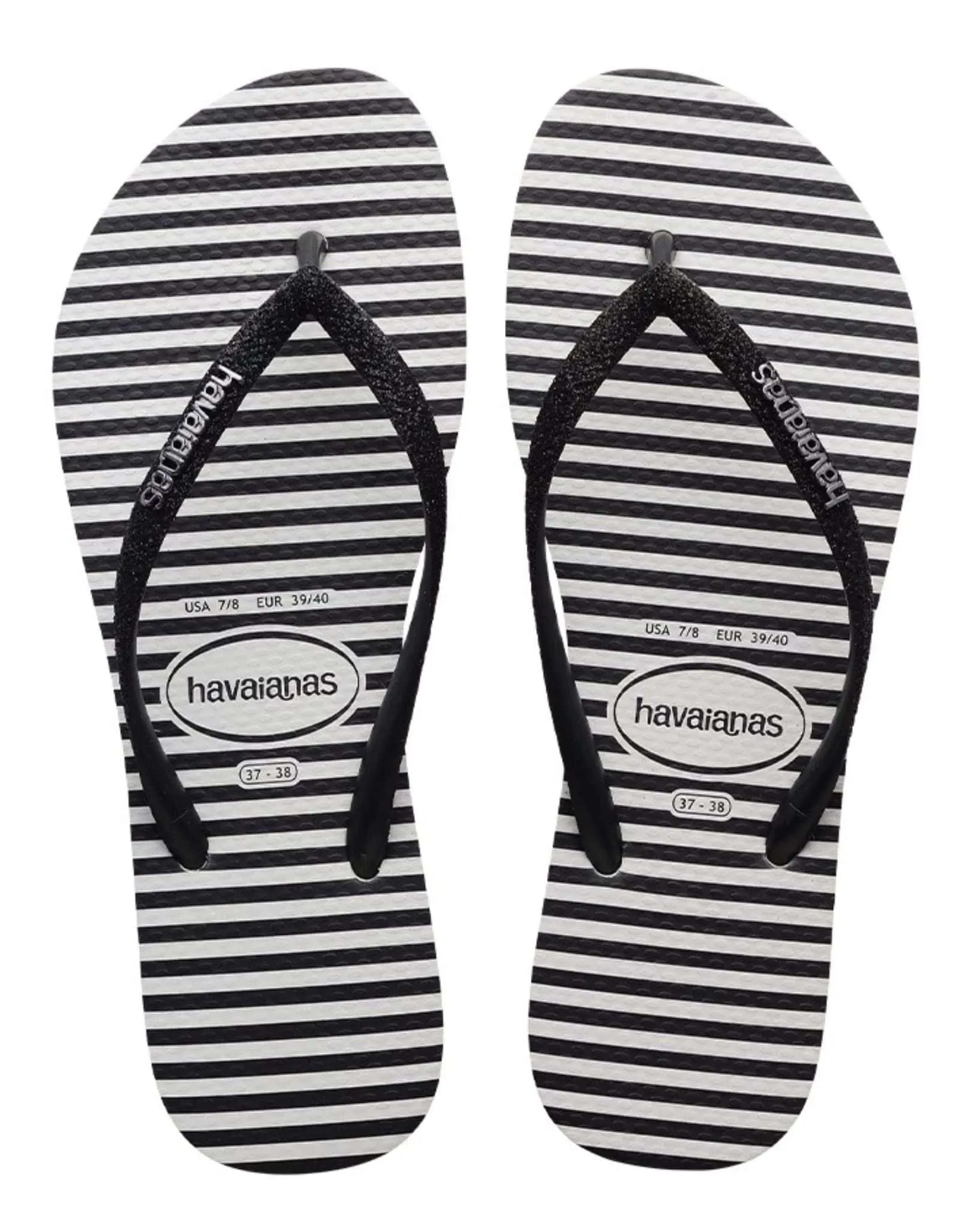 Womens Slim Glitter Stripes