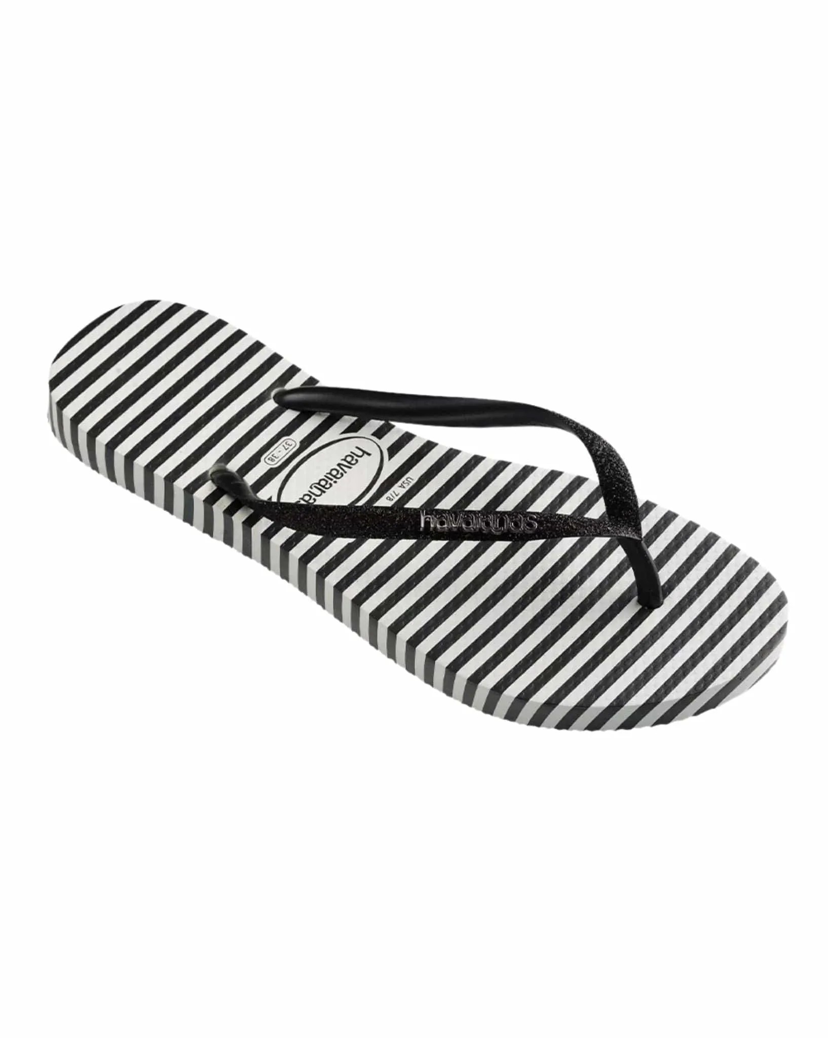 Womens Slim Glitter Stripes
