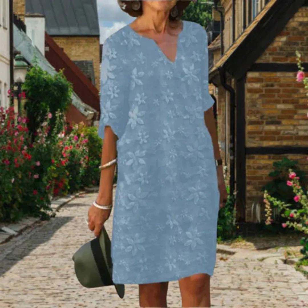 Women's Summer Floral A Line Dress | Midi