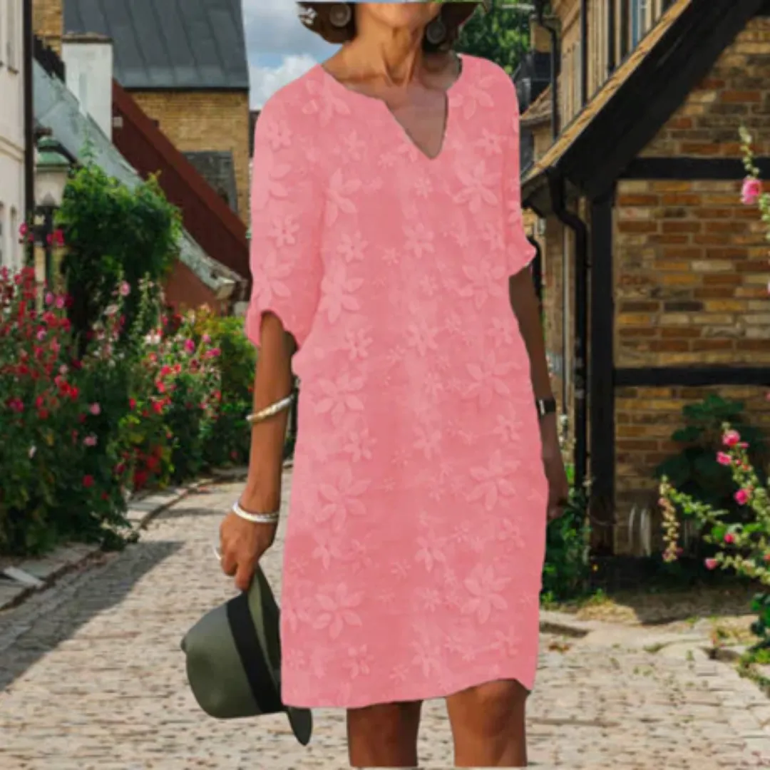 Women's Summer Floral A Line Dress | Midi