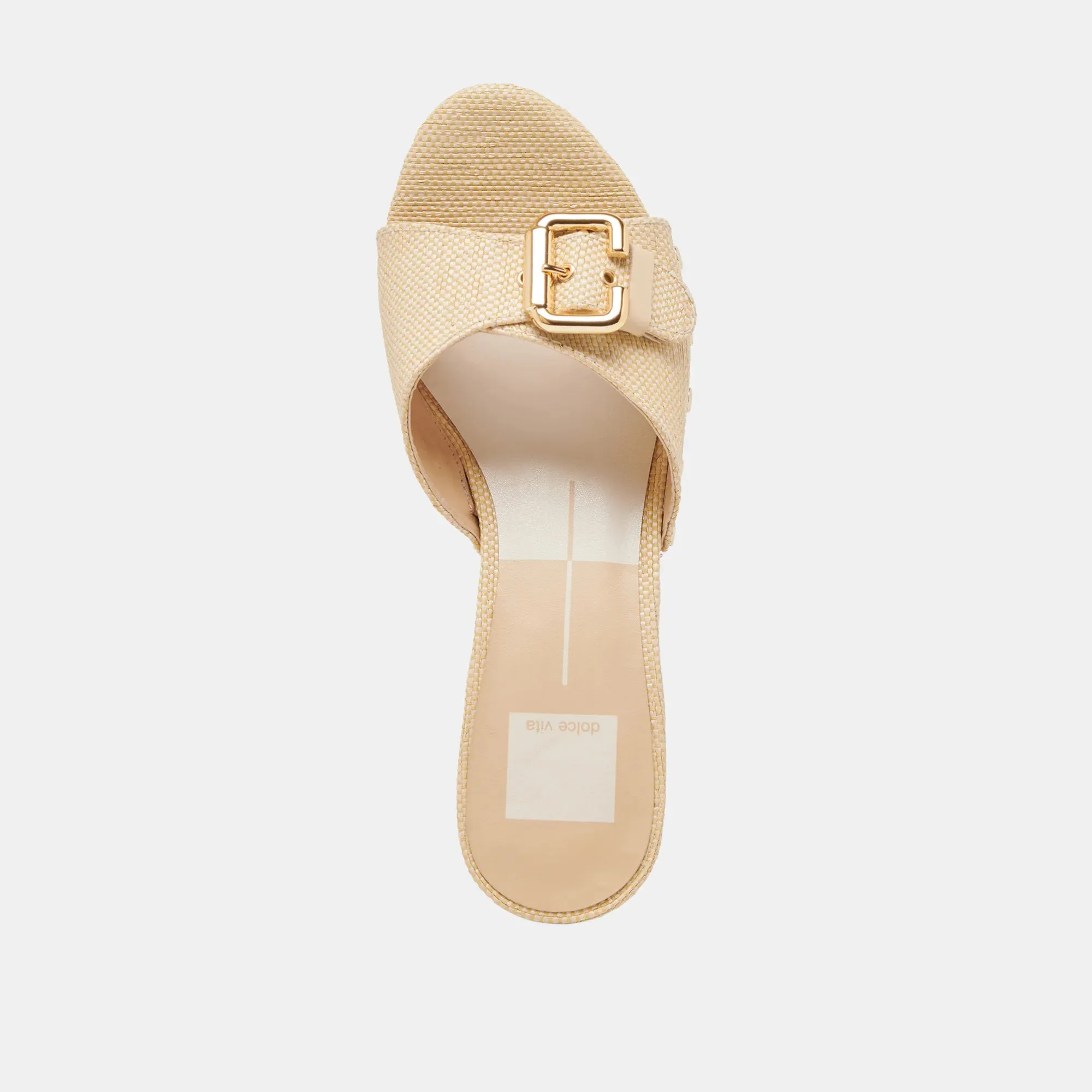 Yalah Heels in Light Natural Raffia
