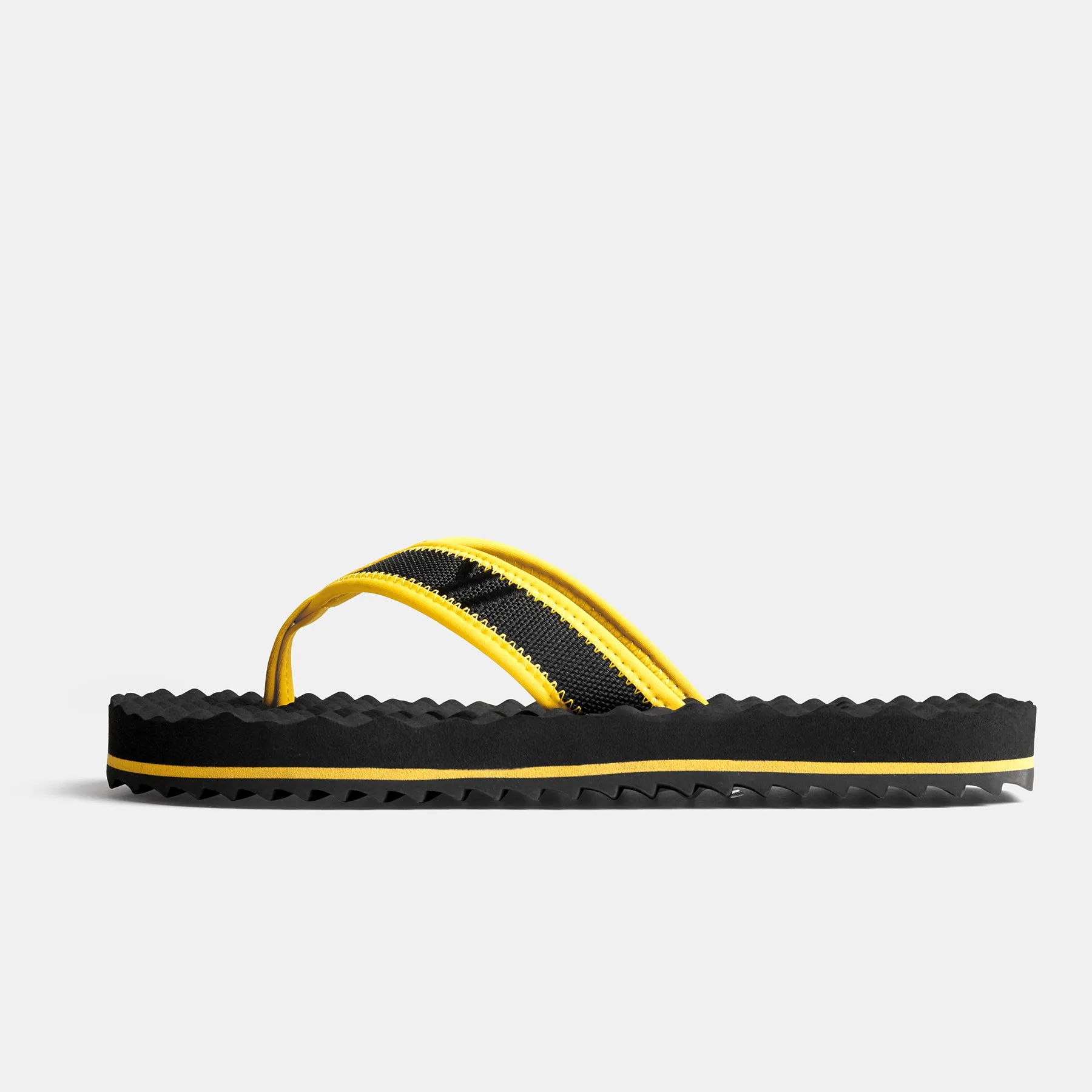 Y/OSEMITE Sport Flip Flop Kids - Black/Yellow