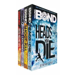 Young Bond Series Steve Cole Collection 4 Books set (Heads You Die, Shoot to Kill)