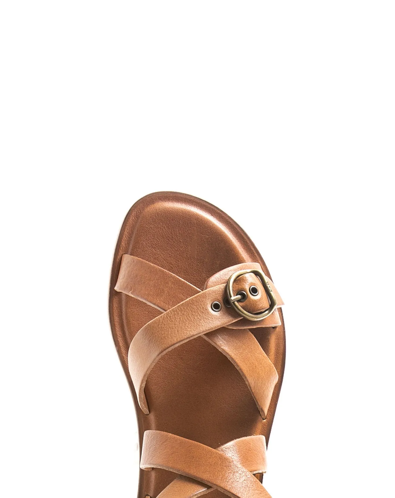 ZIVAS Light Brown Leather Sandals
